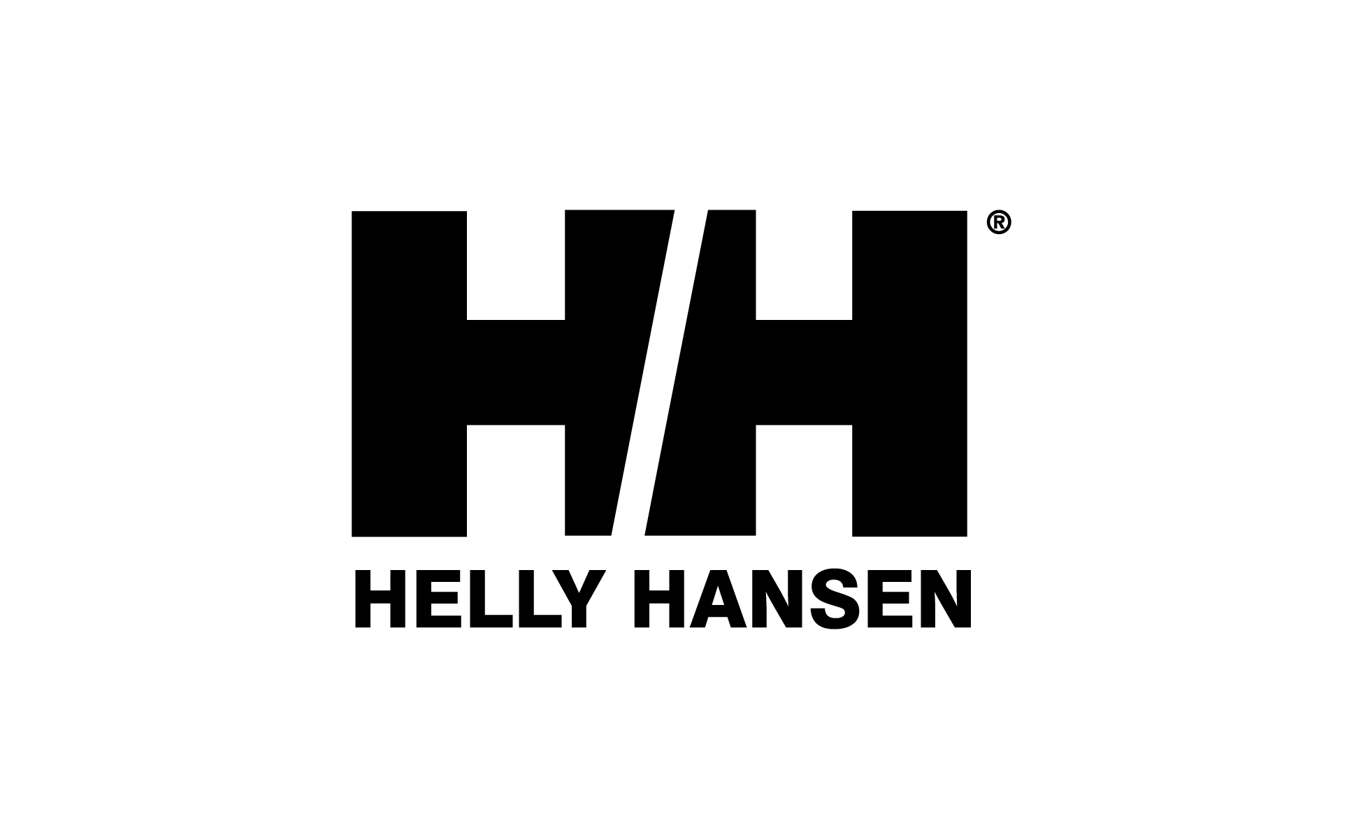A green square with the word " helly hansen ".