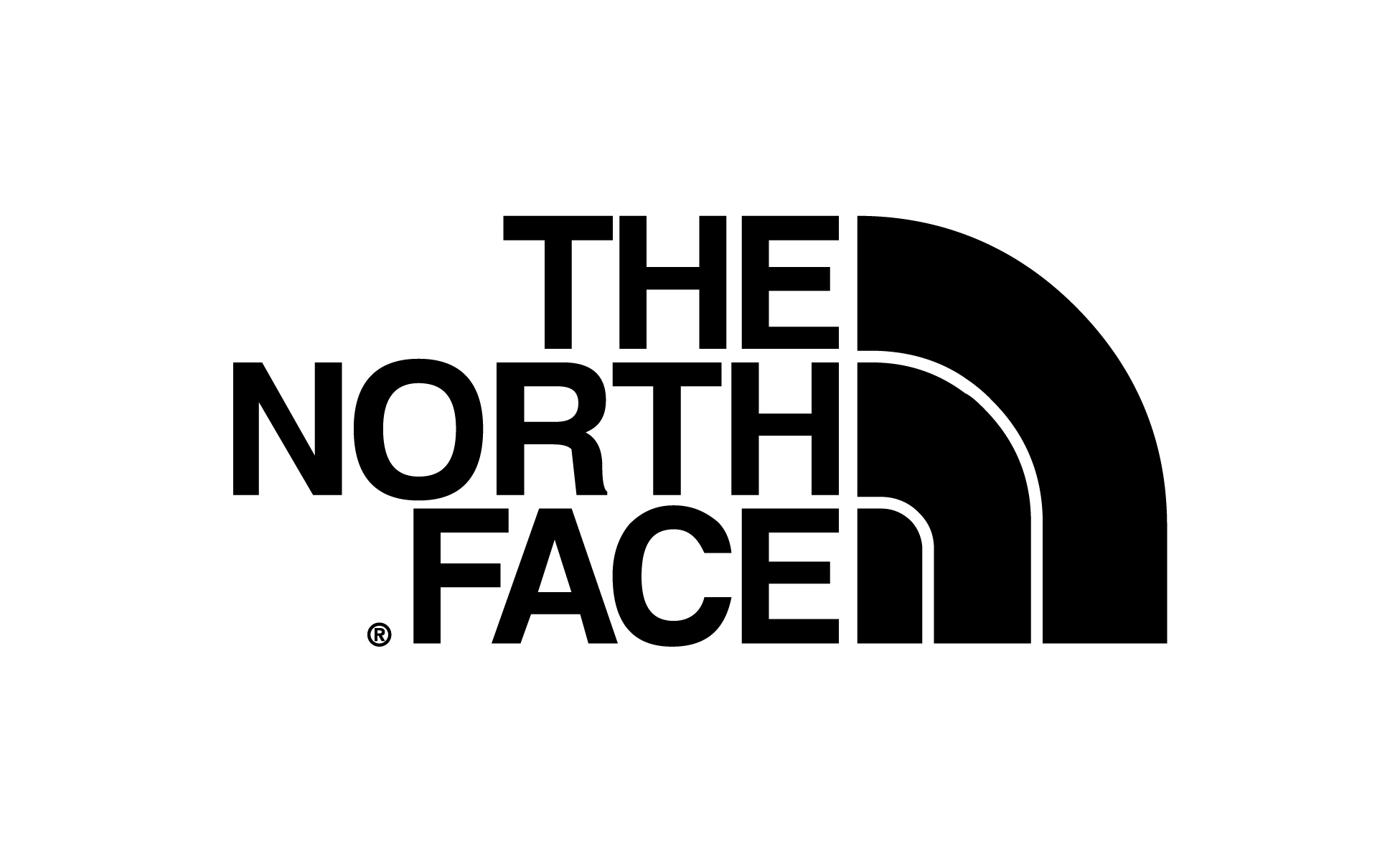 A green background with the words " the north face ".