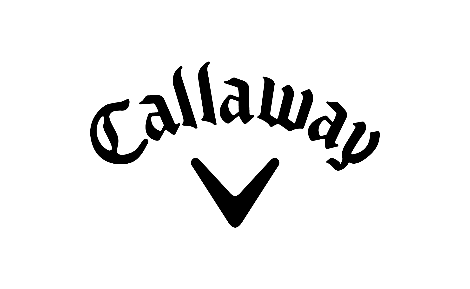 A green background with the word callaway written in black.